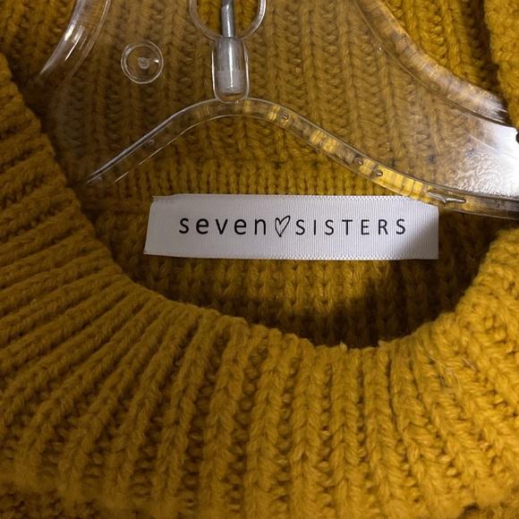 Mustard Cropped Sweater - Picture 4 of 6